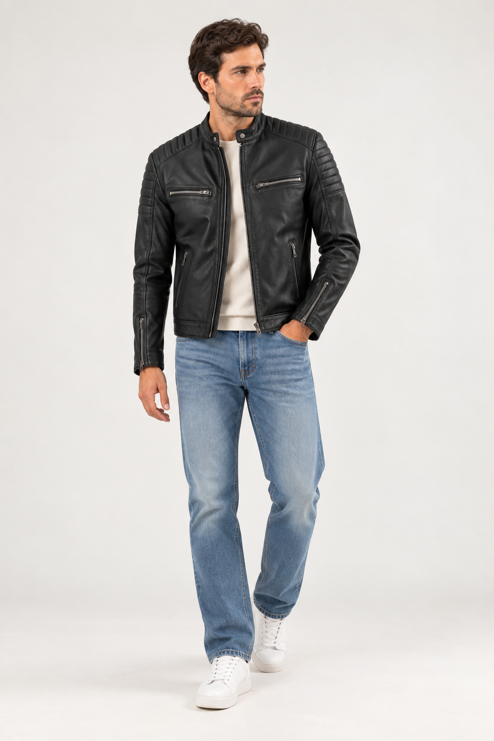GIUBBINO VERA PELLE 2409A