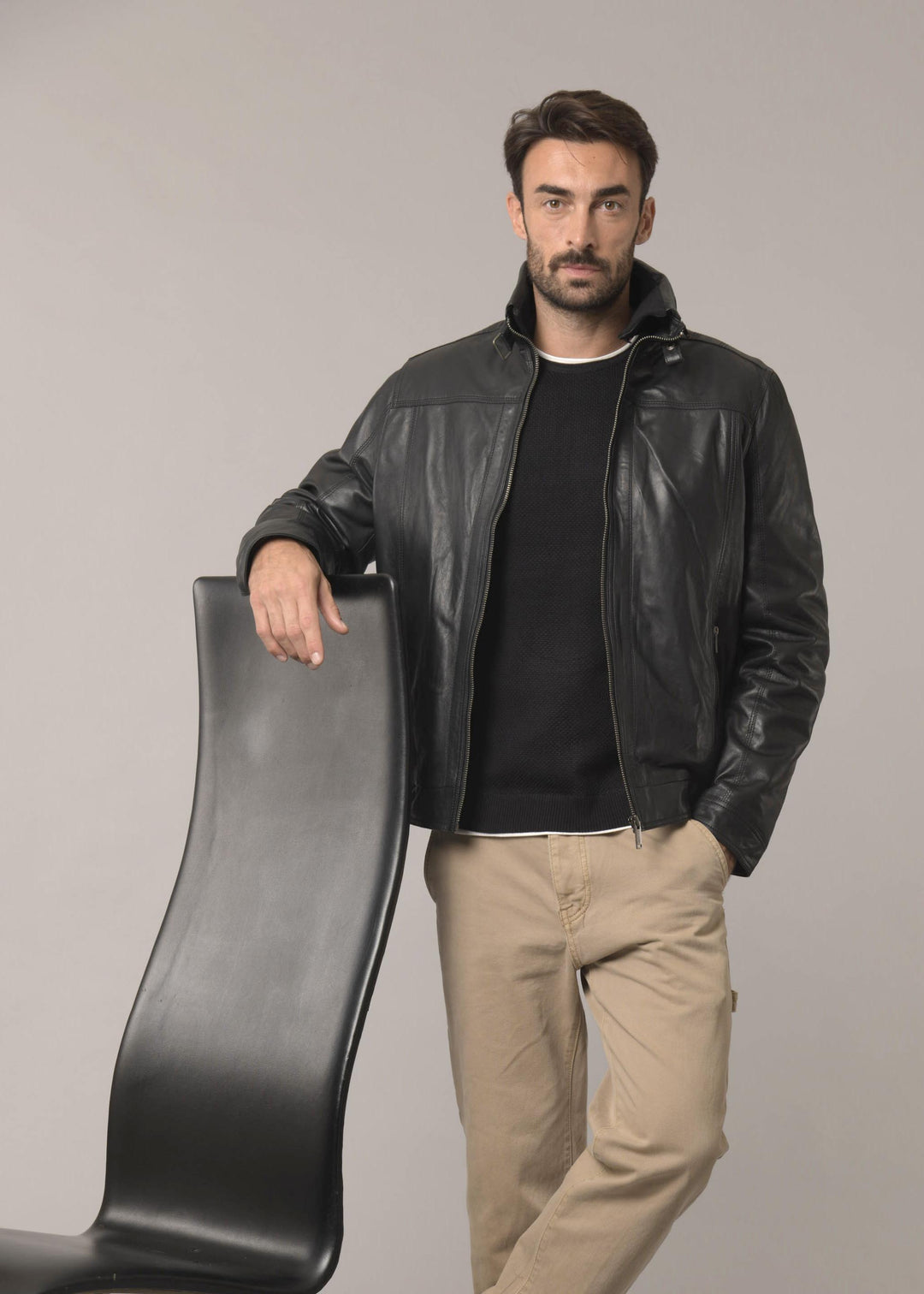 GIUBBINO VERA PELLE CK023